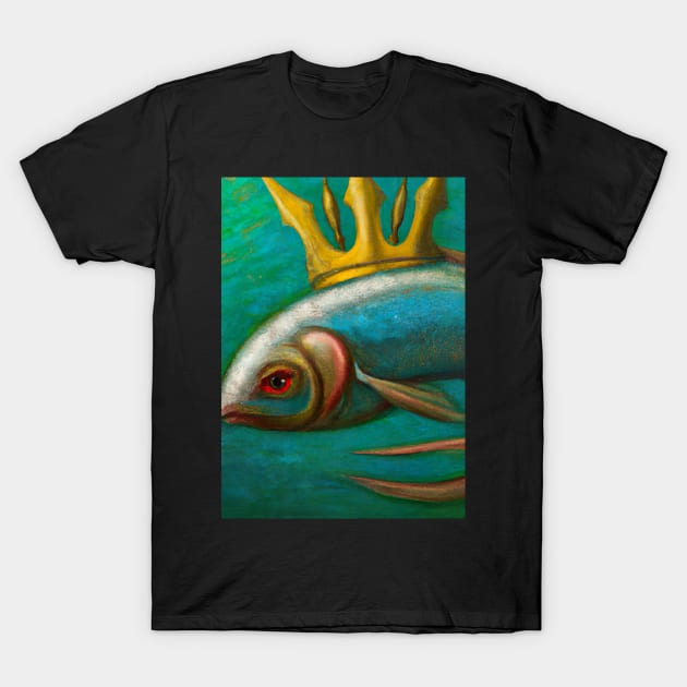 Fish with a Crown T-Shirt by maxcode